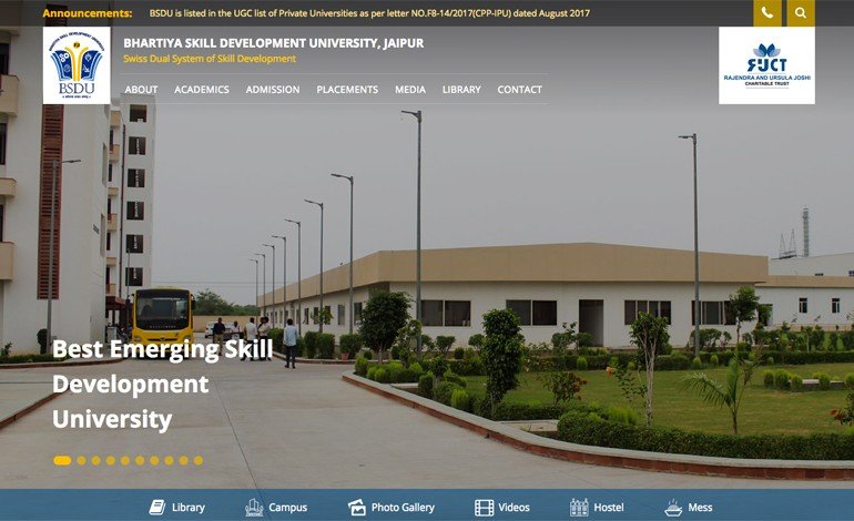 Bhartiya Skill Development University Jaipur campus