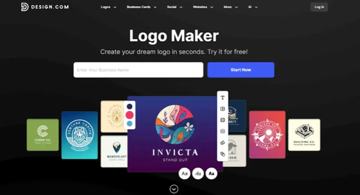 Logo Makers: Top 8 Tools for Designing a Stunning Logo for your company 1 Design.com