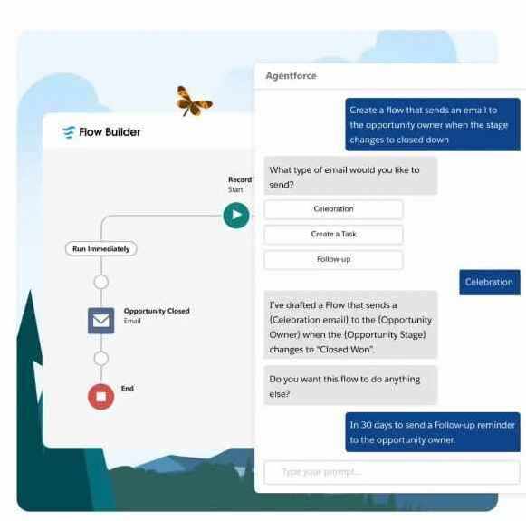 Salesforce low-code Flow Builder