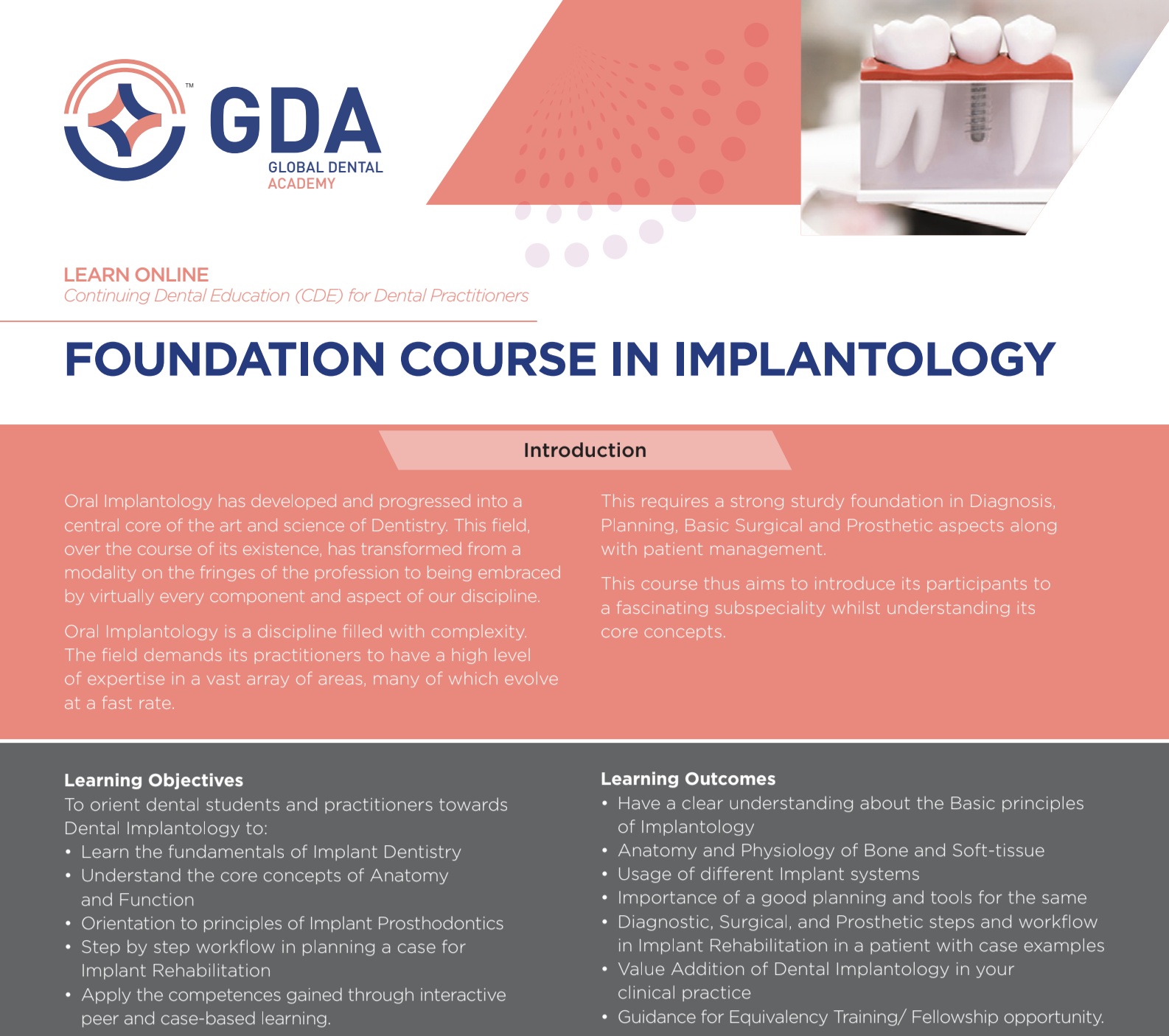 Foundation Course in Implantology by Global Dental Academy (GDA)
