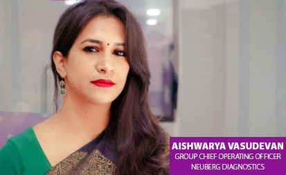 Aishwarya Vasudevan, Group Chief Operating Officer, Neuberg Diagnostics