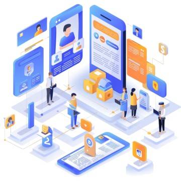 Bridging Points Media 13 pngtree access identification isometric design concept png image 1200944